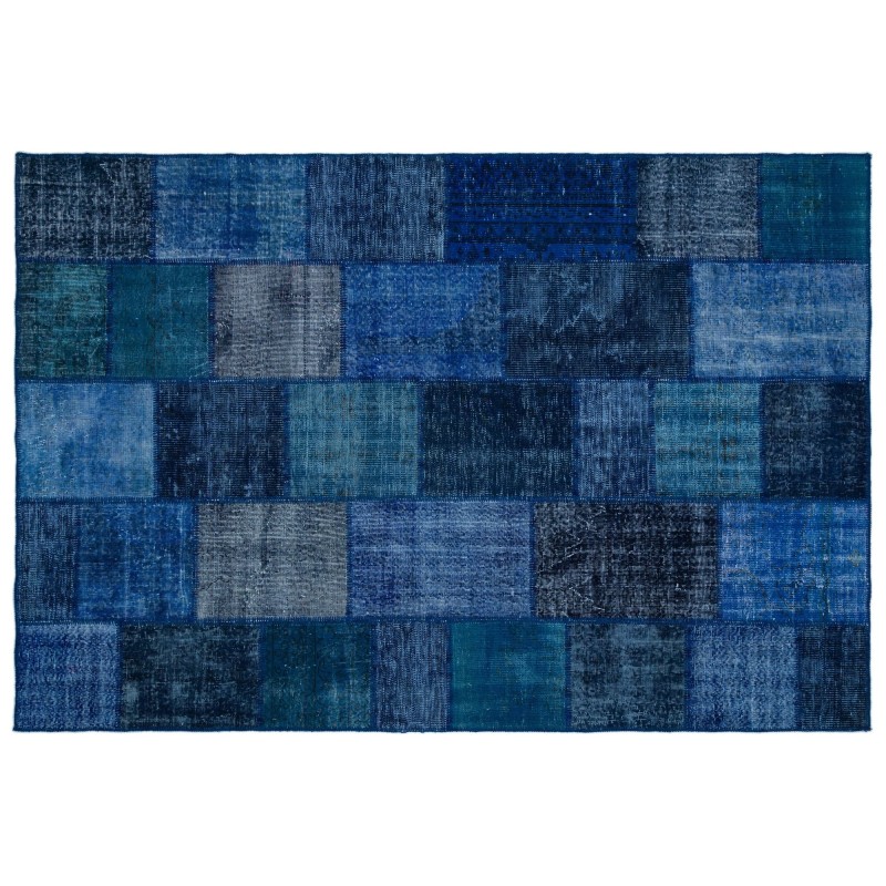 Orjinal Patchwork Halı / Mavi